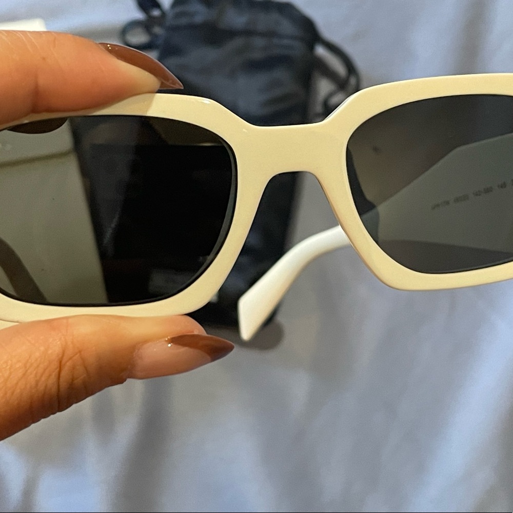 Prada white sunglasses for women PR17WS